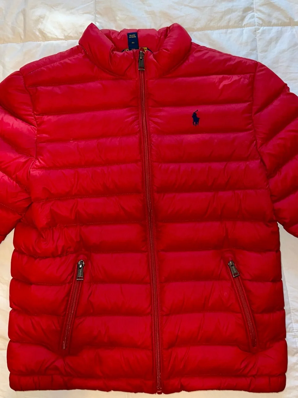 Ralph Lauren Kids Bright Red Quilted Puffer Jacket